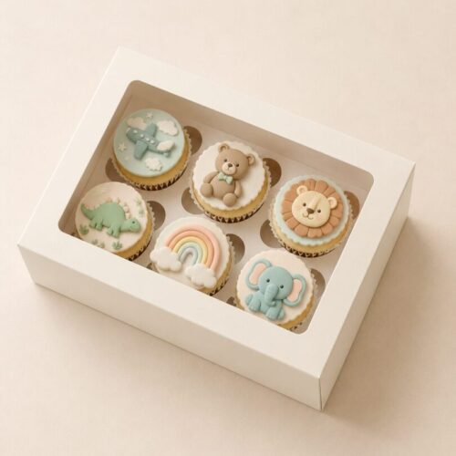 Caja Cupcake Cartulina
