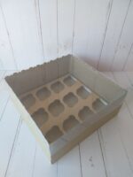 Caja Cupcake Microcorrugado Tapa Pvc