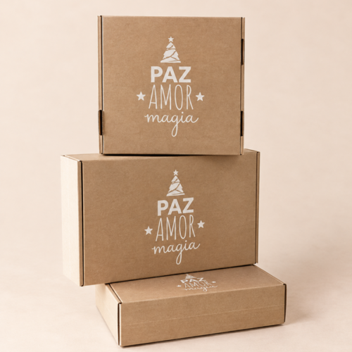 Caja Multipropósito Impreso Felices Fiestas