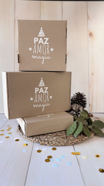 Caja Multipropósito Impreso Felices Fiestas