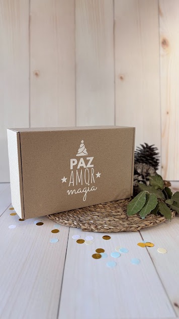 Caja Multipropósito Impreso Felices Fiestas