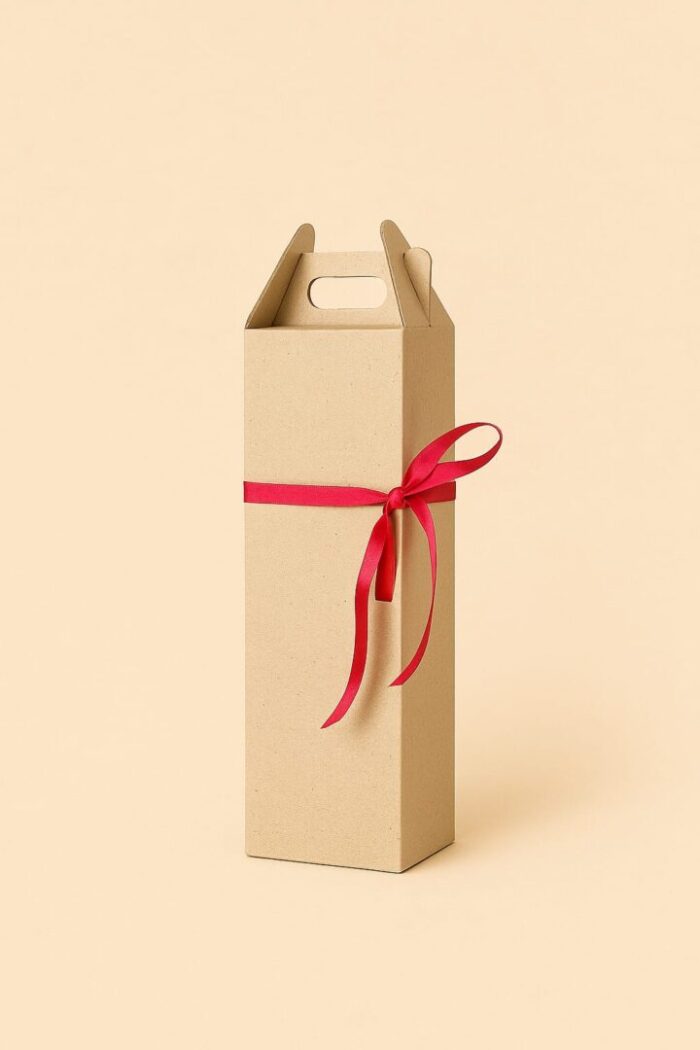 Caja Vino Simple Microcorrugado Marrón