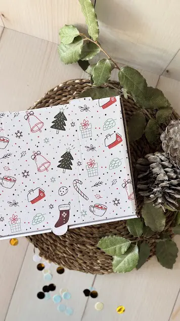Caja Navidad Microcorrugado Blanco - Image 2