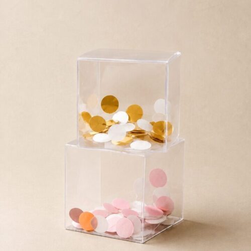 Caja Cubo Pvc | Ideal souvenir cumpleaños y eventos.