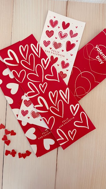 Pack x10 Unidades Fajas Autoadhesivas San Valentín