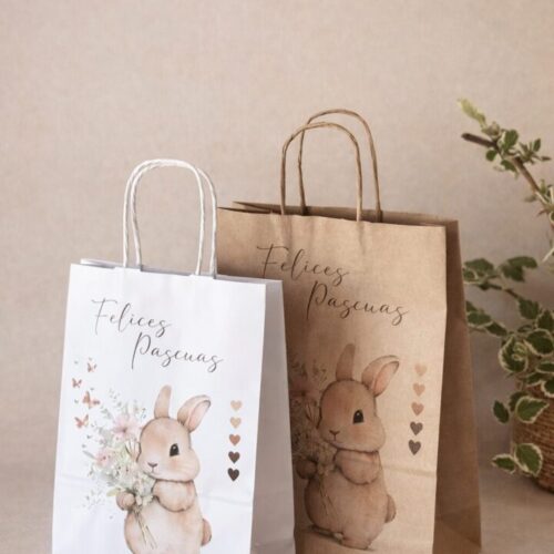 Bolsas De Papel Felices Pascuas