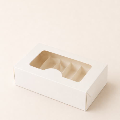 Caja LISBOA Cartulina Blanca Con y Sin Divisores
