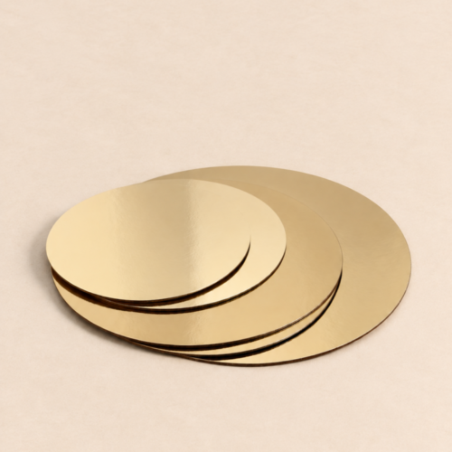 Base/Bandeja para tortas MDF | Laminadas Doradas.