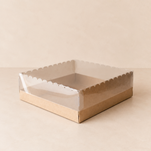 Caja Multiuso Degustación Microcorrugado Marrón | Ideal Postres y Tartas