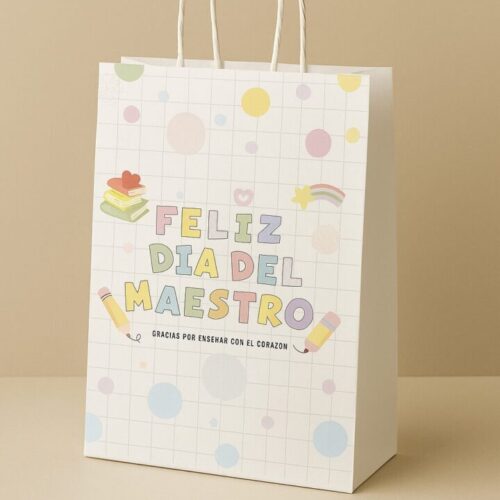 Bolsa Papel Feliz Día del Maestro
