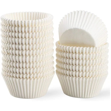 Casquetes Muffin Blanco | Pack x100 Unidades