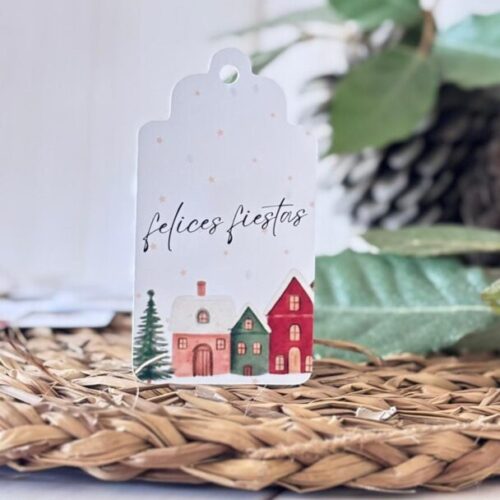 Tags/Etiquetas | Felices Fiestas Pack x12 Unidades