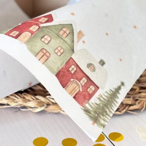 Papel Sulfito|Antigrasa|Seda Felices Fiestas por pack.