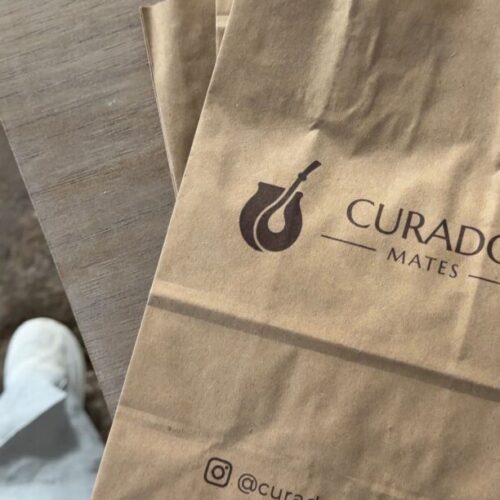 Bolsas Papel Kraft Con Logo x100 Unidades