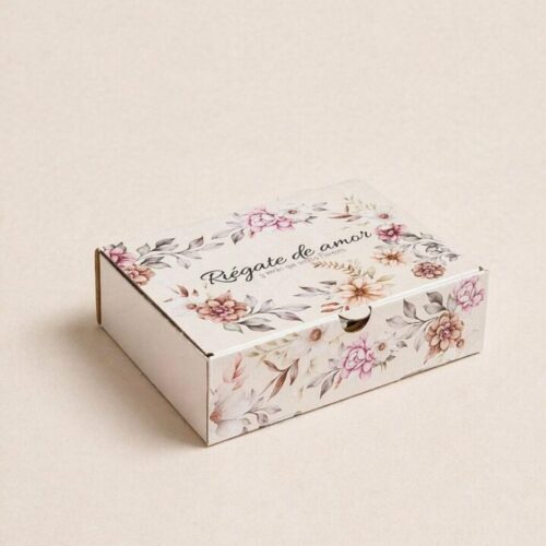 Caja FLORECE Microcorrugado Blanco