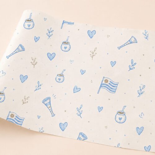 Papel Sulfito/Antigrasa/Seda | Mundial Uruguay Pack x25 Unidades.