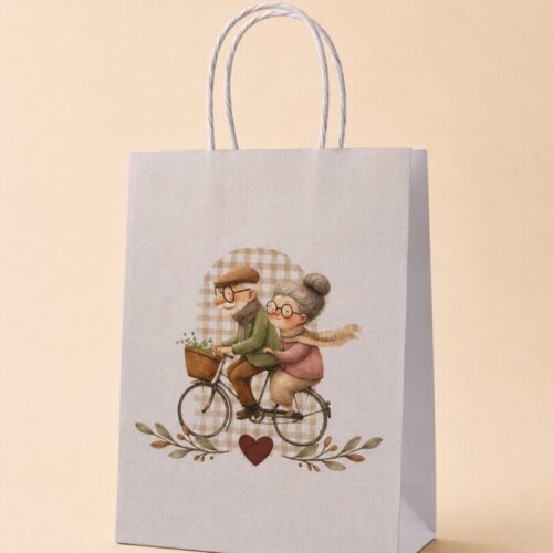 Bolsas Papel Blanco | Feliz Día Abuelos