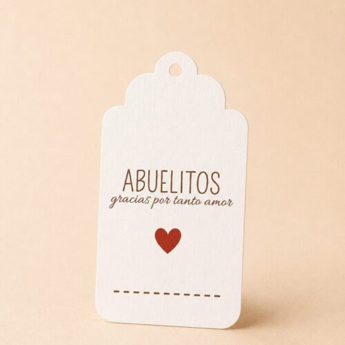 Tags/Etiquetas ABUELOS | Pack x10 Unidades Surtidos