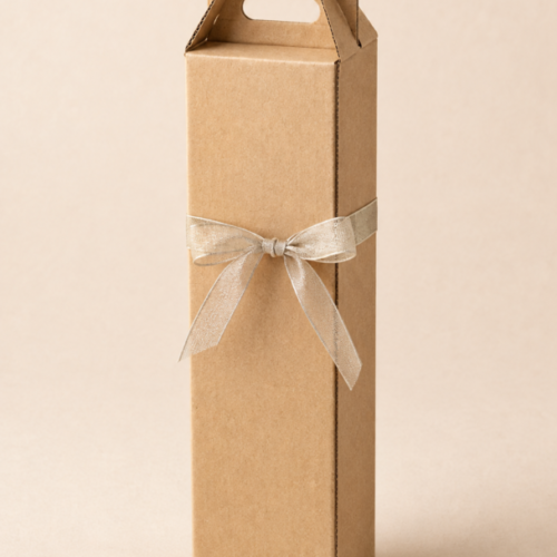 Caja Vino Simple Microcorrugado Marrón