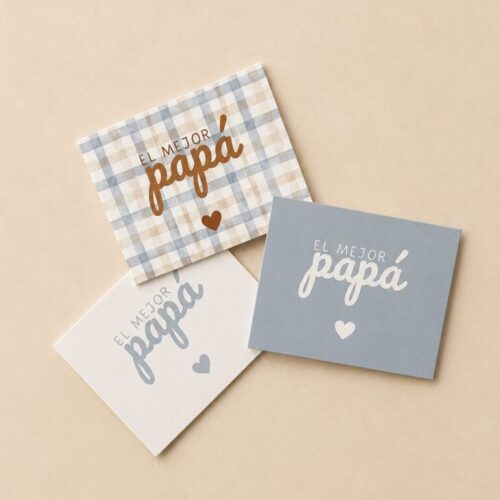 Tarjeta FELIZ DÍA PAPÁ | Pack x10 Unidades