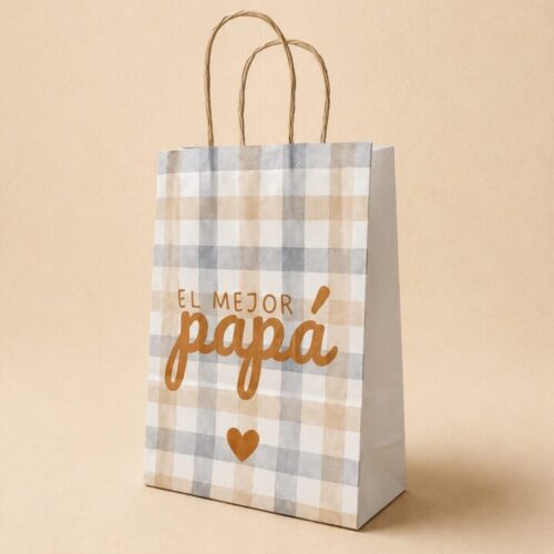 Bolsas Papel Blanco | Feliz Día PAPÁ
