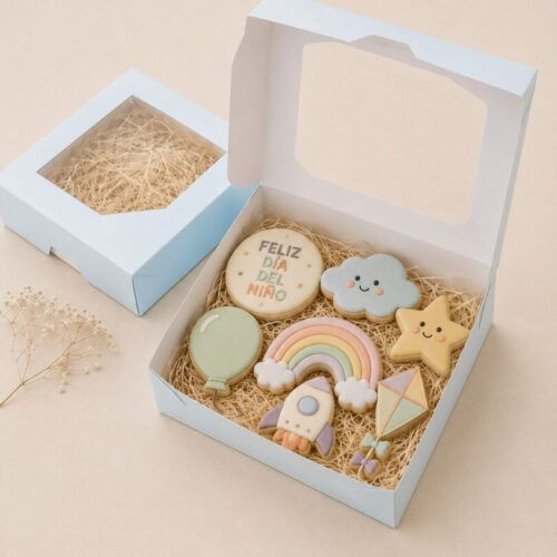 Cajas Tipo Galletita DÍA DEL NIÑO | Ideal Mini Cookie