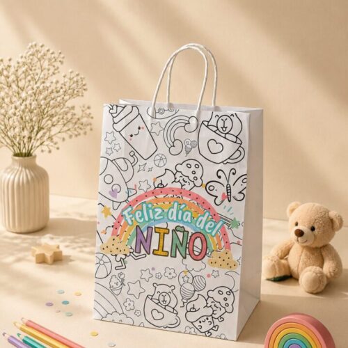 Bolsas Feliz Día Del Niño Arcoiris