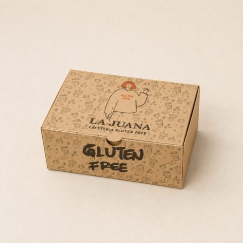 Caja Microcorrugado Marrón Con Logo x100 Unidades