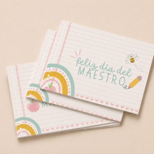Tags/Etiquetas Pack x10 Unidades Feliz Día del Maestro